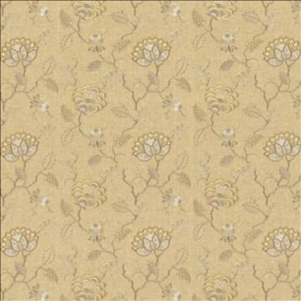 Kasmir Fabric GRAND BOUQUET LINEN Fabric in Linen